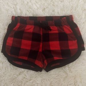 Black and Red Checkered Aeropostale Comfy Shorts